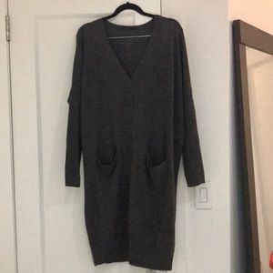 COS dark grey cardigan